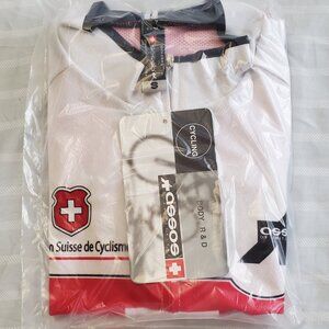 Assos Suisse Team Cycling Jersey Sz S Skoda Switzerland Road bike bicycle racing